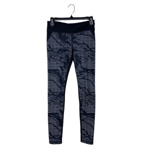 Under Armour Black Geo Print Heat Gear Compression Fitted Leggings Size S